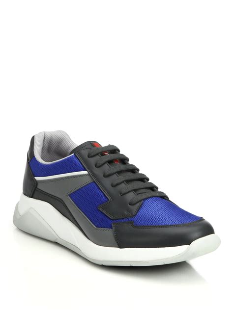 prada runners grey|Prada ladies sneakers.